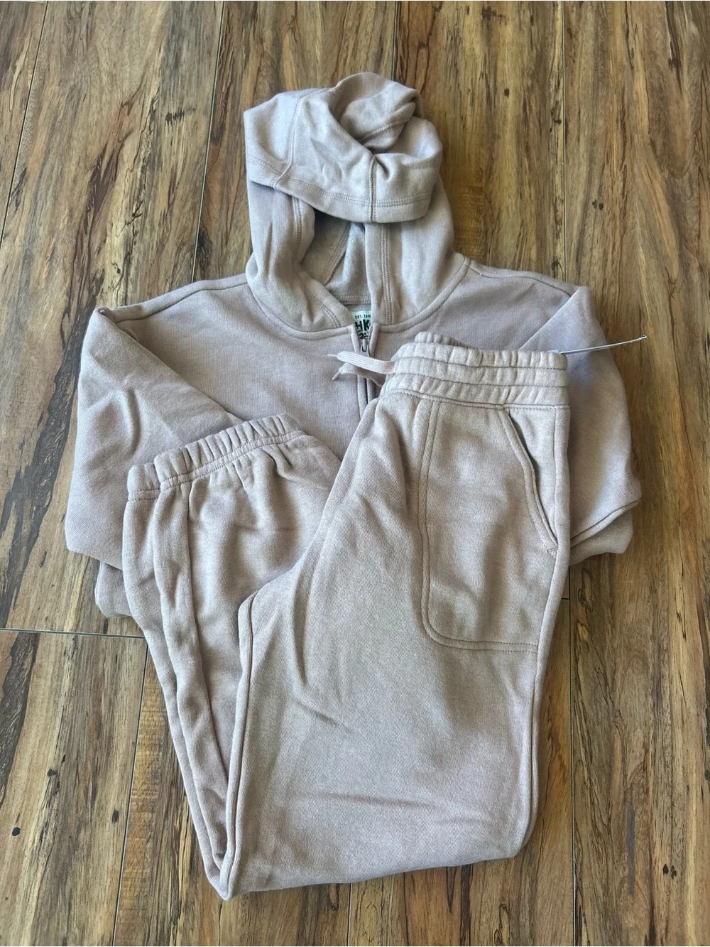 OshKosh B'gosh Kids Taupe Hoodie + Jogger Set